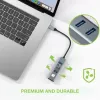 Techly IDATA USB-ETGIGA3CA laptop dock/port replicator Wired USB 3.2 Gen 1 (3.1 Gen 1) Type-A + Type-C Black, Silver