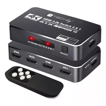 Techly IDATA HDMI2-4K5160B video switch HDMI
