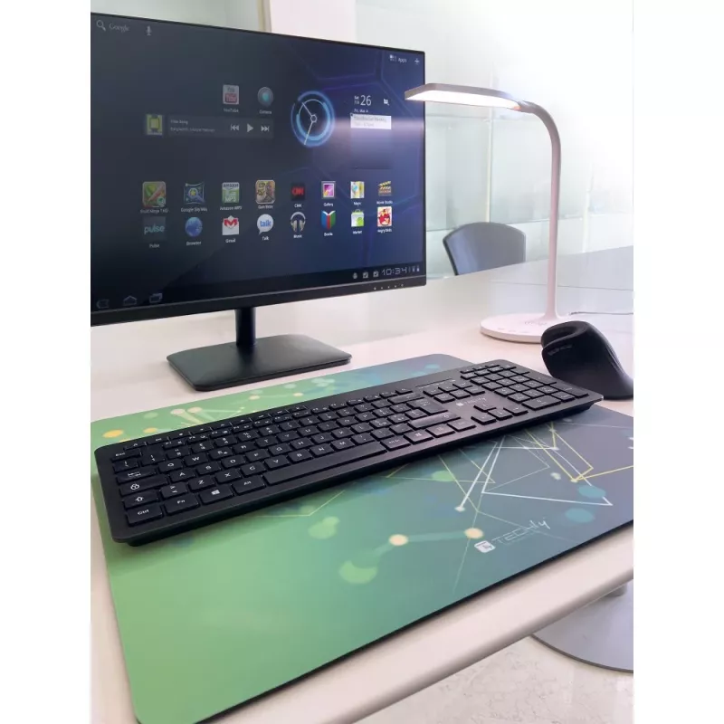 Techly ICA-MP GLASS1 mouse pad Gaming mouse pad Green