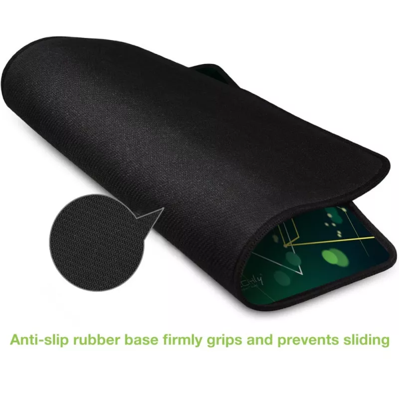 Techly ICA-MP GLASS1 mouse pad Gaming mouse pad Green