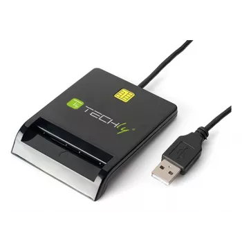 Techly I-CARD CAM-USB2TY2 smart card reader Indoor USB USB Type-A Black