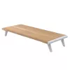 Techly ICA-MS 389 monitor mount / stand Desk White, Wood