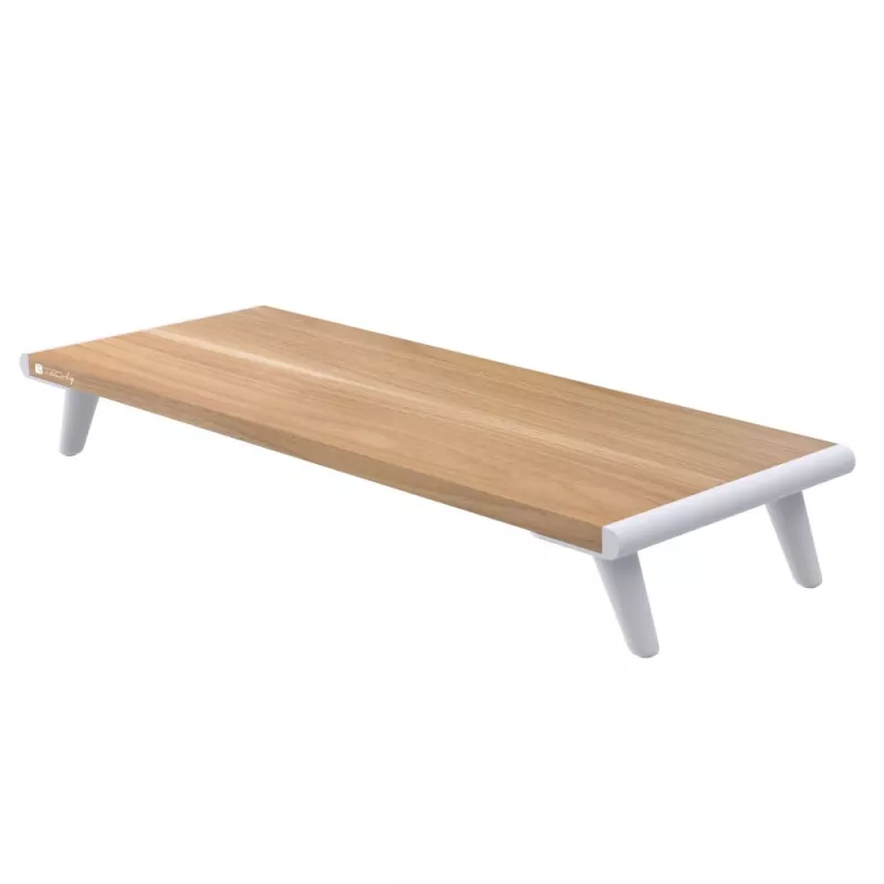 Techly ICA-MS 389 monitor mount / stand Desk White, Wood