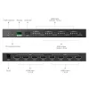 Techly IDATA HDMI-MX44 matrix switcher AV matrix switcher 4 W
