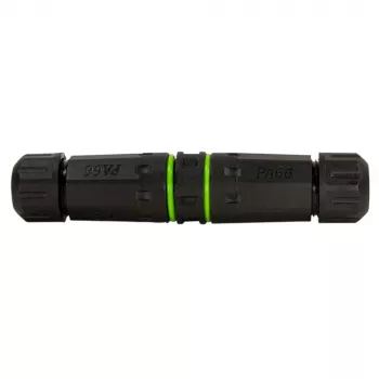 Techly IP68 Waterproof Duplex LC Fiber Optic Connector with Two Cable Glands