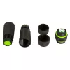Techly IP68 Waterproof Duplex LC Fiber Optic Connector with Two Cable Glands