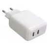 Techly IPW-USB-2C35W mobile device charger Laptop, Smartphone, Tablet White AC Fast charging Indoor