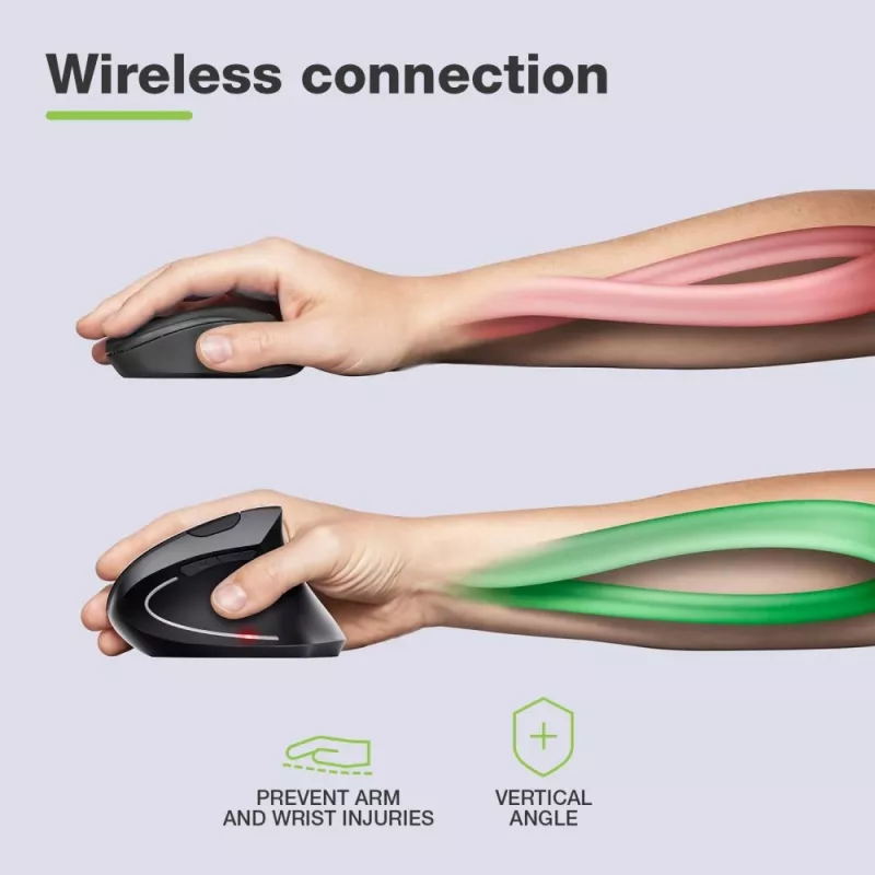Techly IM 1200-VM-B mouse Medical Right-hand RF Wireless Optical 1600 DPI