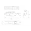Techly IWP-KIT-C6U90 keystone module