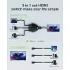 Techly IDATA HDMI-3F8K video switch
