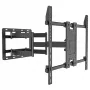 Techly Wall bracket for 55-100 inch Full-Motion LED LCD TV, 300 x 300 mm, 900 x 600 mm, 0 - 7°, 120°, Steel, Black