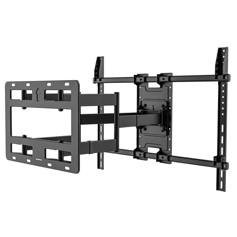 Techly Wall bracket for 55-100 inch Full-Motion LED LCD TV, 300 x 300 mm, 900 x 600 mm, 0 - 7°, 120°, Steel, Black