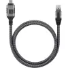 Techly ICOC U3C-RJ45-020 networking cable Silver, Black 2 m Cat6 F/UTP (FTP)