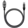 Techly ICOC U3C-RJ45-050 networking cable Silver, Black 5 m Cat6 F/UTP (FTP)