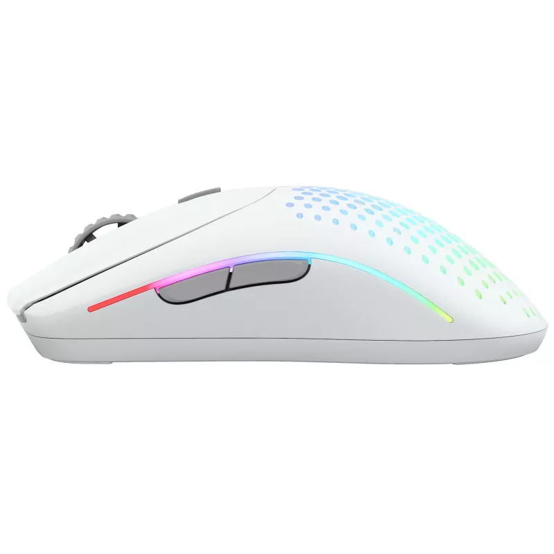 Glorious Gaming Glorious Model O Wireless 2 - Matte White, Right-hand, Laser, RF Wireless + USB Type-C, 26000 DPI, 1 ms, White