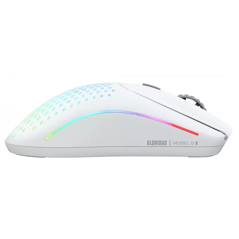 Glorious Gaming Glorious Model O Wireless 2 - Matte White, Right-hand, Laser, RF Wireless + USB Type-C, 26000 DPI, 1 ms, White