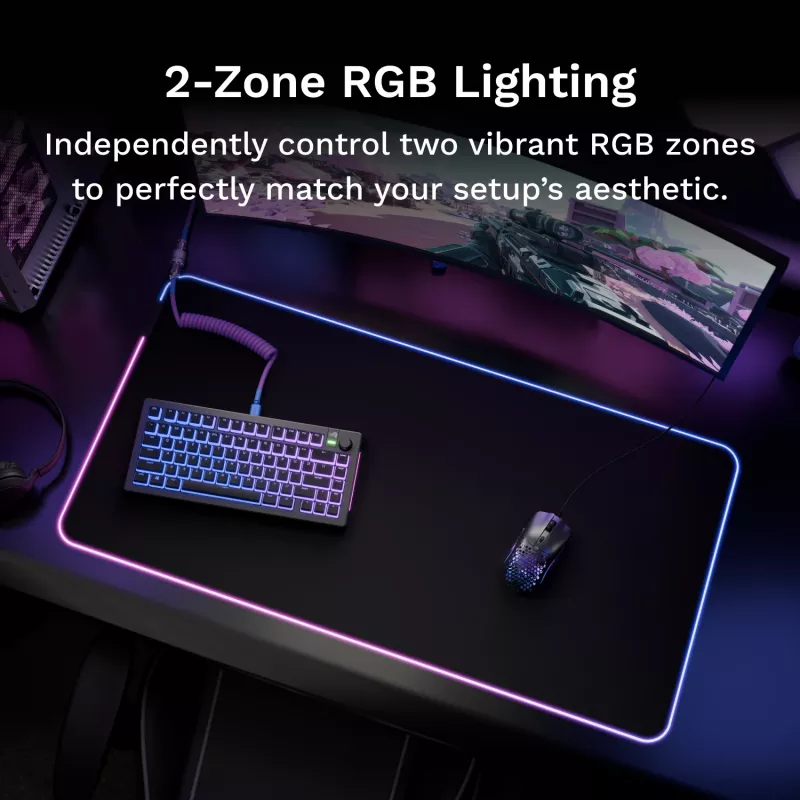 Glorious Gaming GLORIOUS MOUSE PAD 2 GLED - XL EXTENDED - BLACK