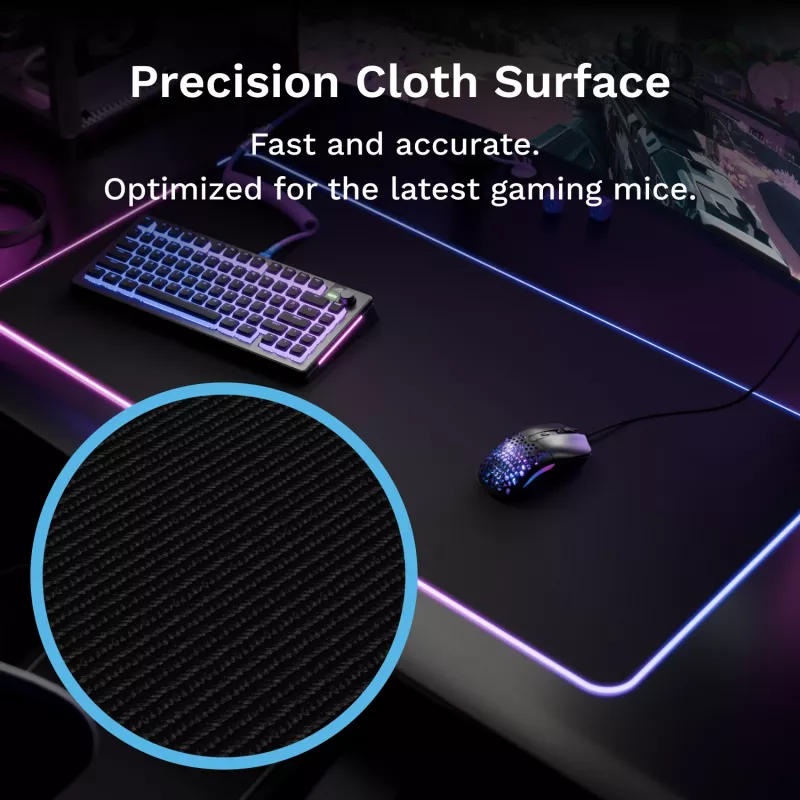 Glorious Gaming GLORIOUS MOUSE PAD 2 GLED - XL EXTENDED - BLACK