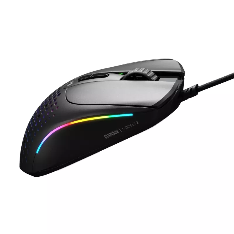 Glorious Gaming Glorious Model IV2 Wired - Black, Right-hand, Optical, USB Type-A, 26000 DPI, Black