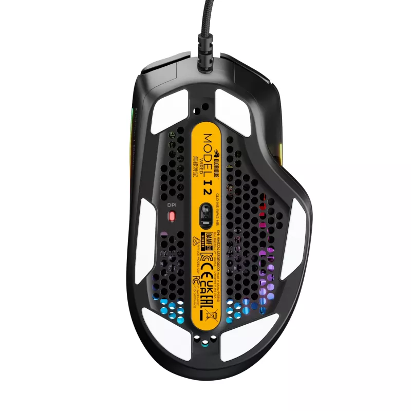 Glorious Gaming Glorious Model IV2 Wired - Black, Right-hand, Optical, USB Type-A, 26000 DPI, Black
