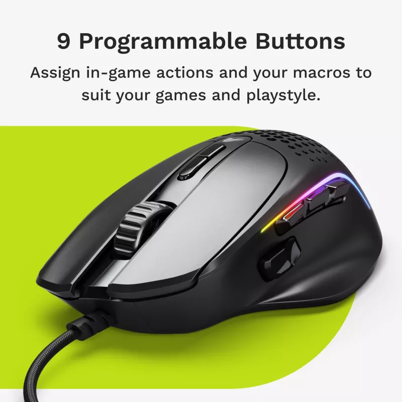 Glorious Gaming Glorious Model IV2 Wired - Black, Right-hand, Optical, USB Type-A, 26000 DPI, Black