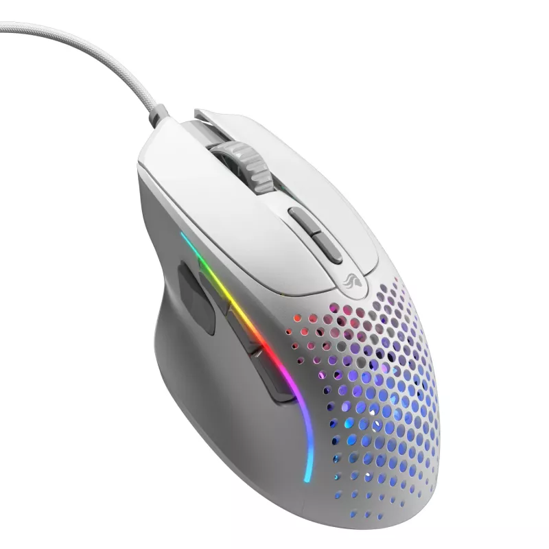 Glorious Gaming Glorious Model IV2 Wired - White, Right-hand, Optical, USB Type-A, 26000 DPI, White