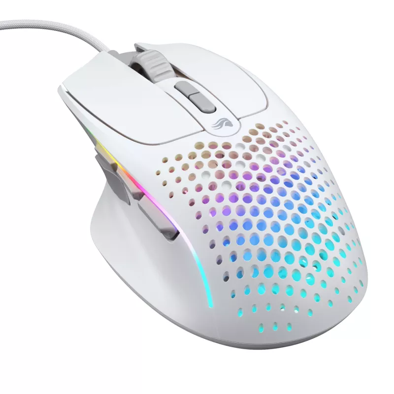 Glorious Gaming Glorious Model IV2 Wired - White, Right-hand, Optical, USB Type-A, 26000 DPI, White