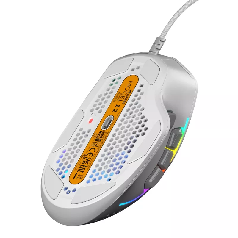 Glorious Gaming Glorious Model IV2 Wired - White, Right-hand, Optical, USB Type-A, 26000 DPI, White