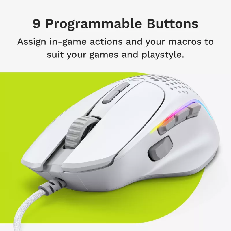 Glorious Gaming Glorious Model IV2 Wired - White, Right-hand, Optical, USB Type-A, 26000 DPI, White