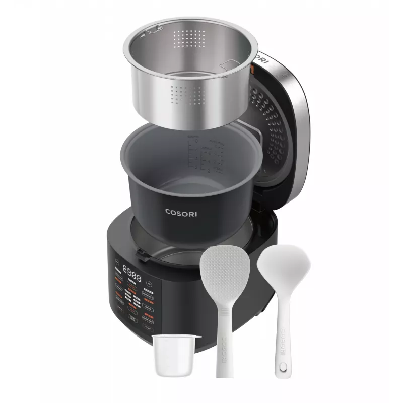 Cosori Multi-Cooker Chef Edition rice cooker 5 L 970 W Black, Silver