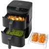 Cosori Turbo Tower Double 10.8 L Stand-alone 2630 W Hot air fryer Black