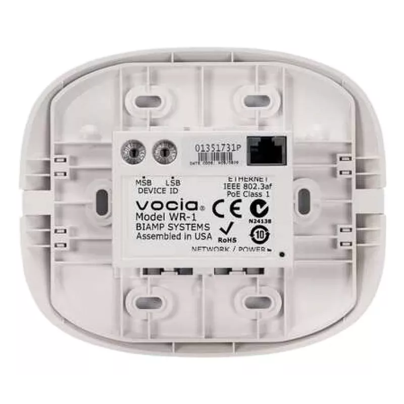 Biamp Vocia WR-1 remote control Wired Video conferencing system Press buttons