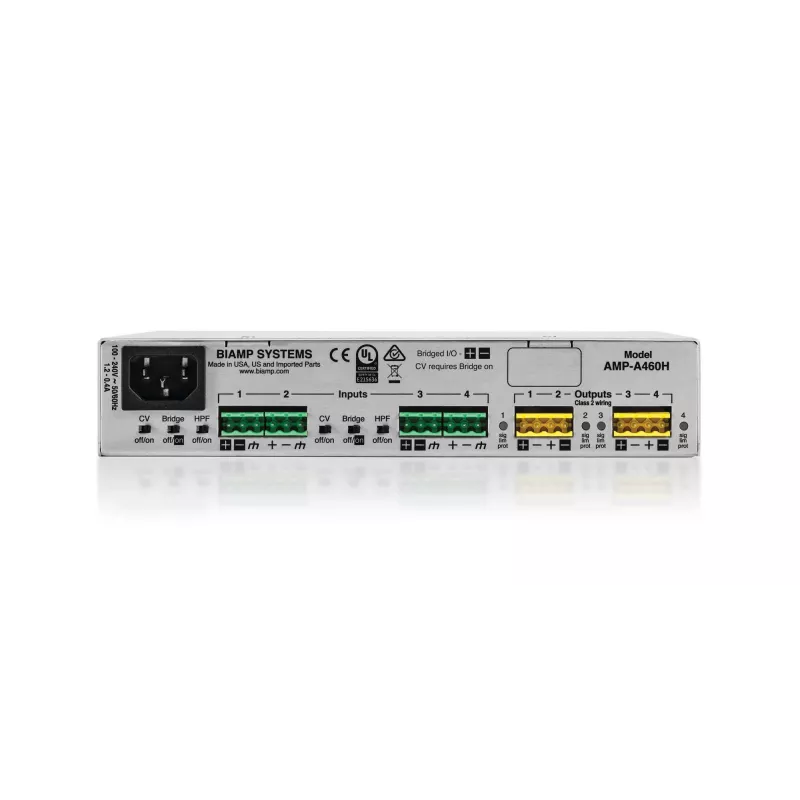 Biamp AMP-A460H 4.0 channels Home Stainless steel