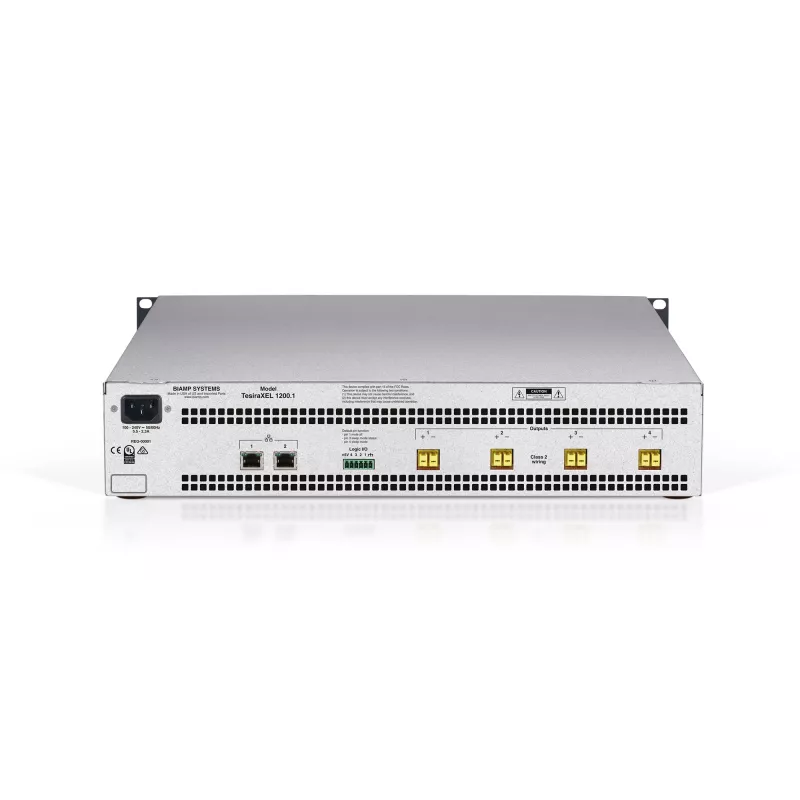 Biamp Tesira XEL 1200.1 4-channel 1200W Amplifier (Single Asymmetric Bank)