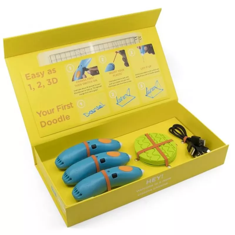 3Doodler Start EDU Learning Pack, 12 3D Pens Classroom Set