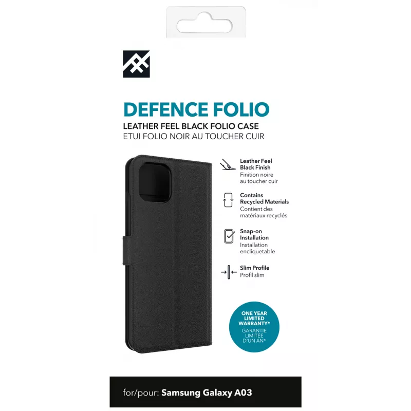 IFROGZ Defence Folio mobile phone case 16.5 cm (6.5 inch) Black