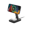 mophie UNV WRLS-snap+ stand & pad-Black-ROC-EU, Indoor, AC, Wireless charging, Black