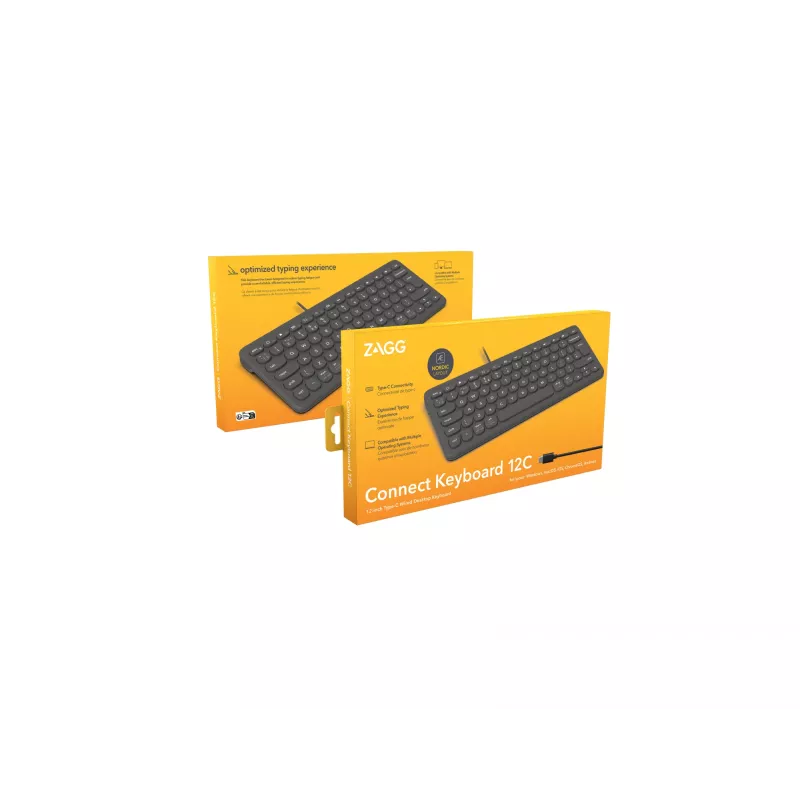 ZAGG Connect 12C keyboard Universal USB QWERTY Nordic Black