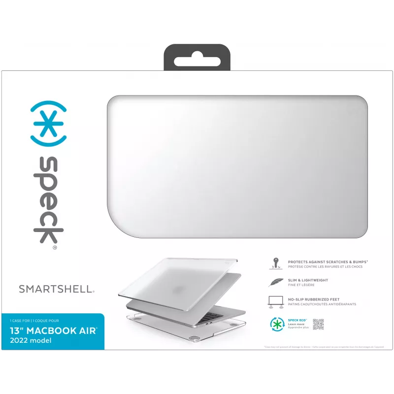 Speck Smartshell Macbook Air 13 M2 (2022) Clear, Hardshell case, 33 cm (13 inch)