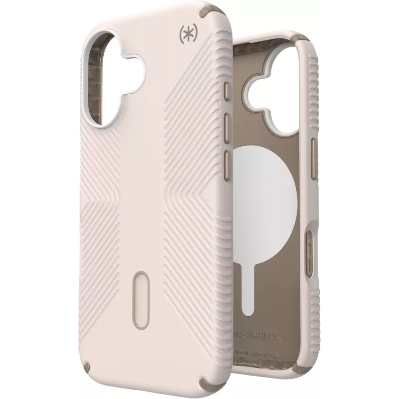 Speck Presidio2 Grip + ClickLock Apple iPhone 16 Bleached Bone - with Microban