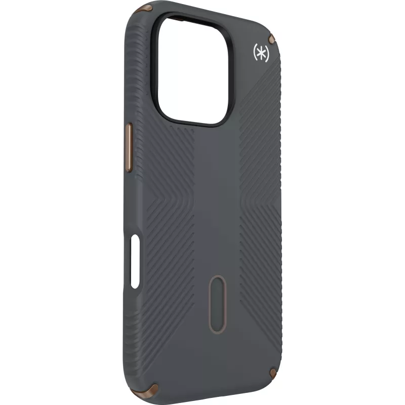 Speck Presidio2 Grip + ClickLock Apple iPhone 16 Pro Charcoal Grey - with Microban
