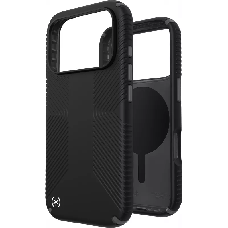 Speck Presidio2 Grip + MS Apple iPhone 17 Pro Black - with Microban