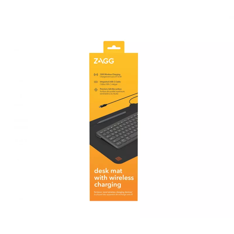 ZAGG Wireless Charging Desk Mat Black