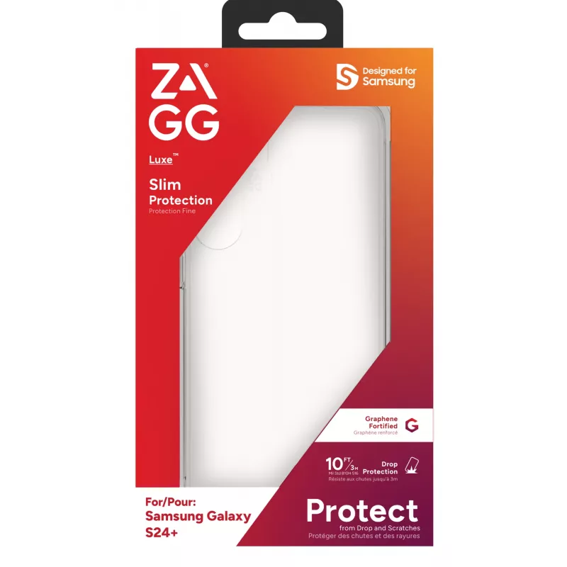 ZAGG Luxe Case Galaxy S24+ Clear, Cover, Samsung, Galaxy S24+, 17 cm (6.7 inch), Transparent