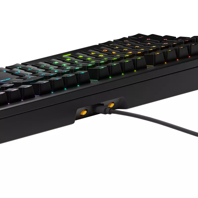 Glorious Gaming GMMK 3 HE 100% Prebuilt Wired Black - US, Wired, USB, Mechanical, QWERTY, RGB LED, Black