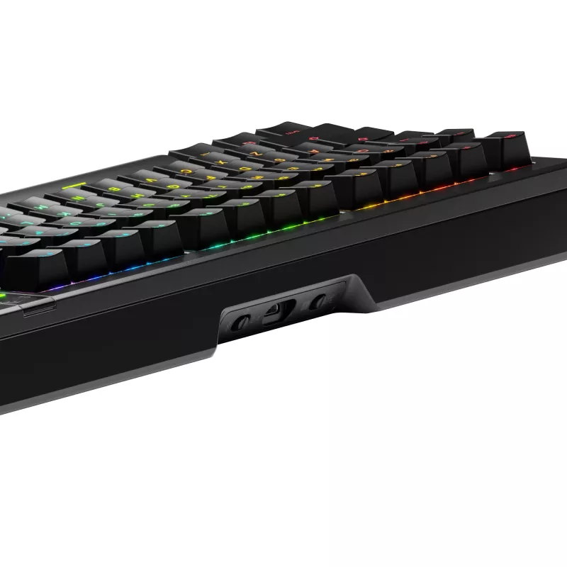 Glorious Gaming GMMK 3 PRO 75% Prebuilt Wireless Black - US, Wired & Wireless, USB + RF Wireless + Bluetooth, Mechanical, QWERTY, RGB LED, Black