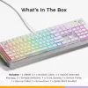 Glorious Gaming GMMK 3 100% Prebuilt Wired White - US, Wired, USB, Mechanical, QWERTY, RGB LED, White