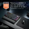 Glorious Gaming GMMK 3 PRO 75% Prebuilt Wired Black - FR, Wired, USB, Mechanical, AZERTY, RGB LED, Black