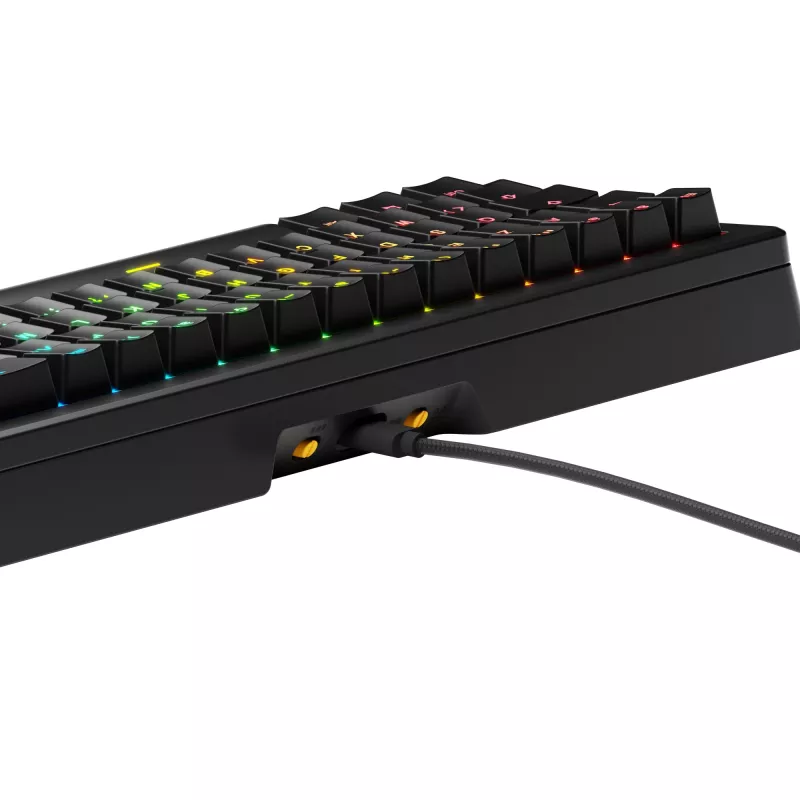 Glorious Gaming GMMK 3 HE 65% Prebuilt Wired Black - FR, Wired, USB, Mechanical, AZERTY, RGB LED, Black