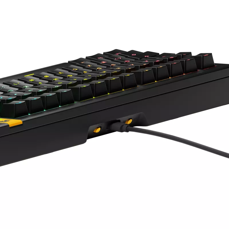 Glorious Gaming GMMK 3 HE 75% Prebuilt Wired Black - FR, Wired, USB, Mechanical, AZERTY, RGB LED, Black